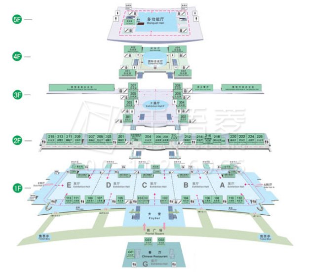 厦门国际会议展览中心会议室平面图