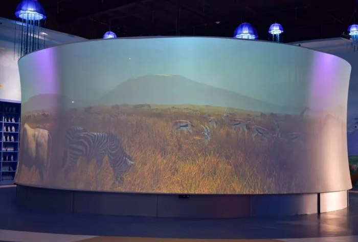 江西直升机科技馆海洋馆360度环幕投影