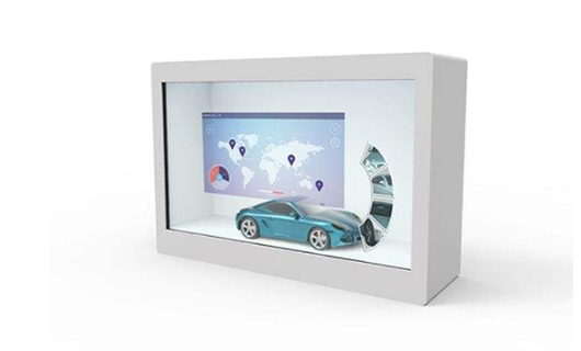 透明屏展示柜展示汽车