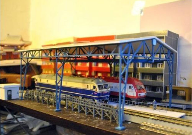 火车模型沙盘制作