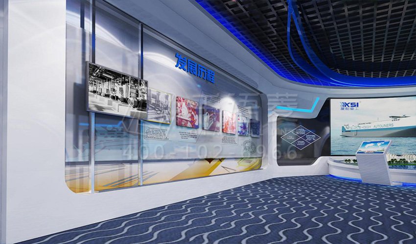 直线移动滑轨电视展示系统