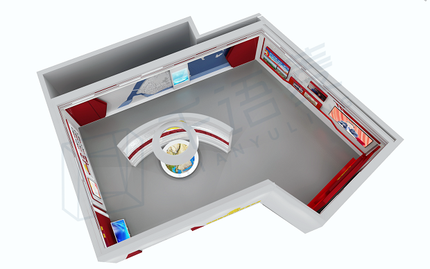 党建展厅鸟瞰图